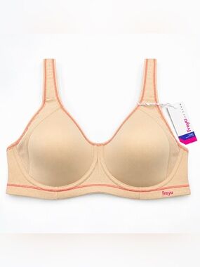 Freya Sonic Sports Bra Women size 32D New Nude Underwire Molded support